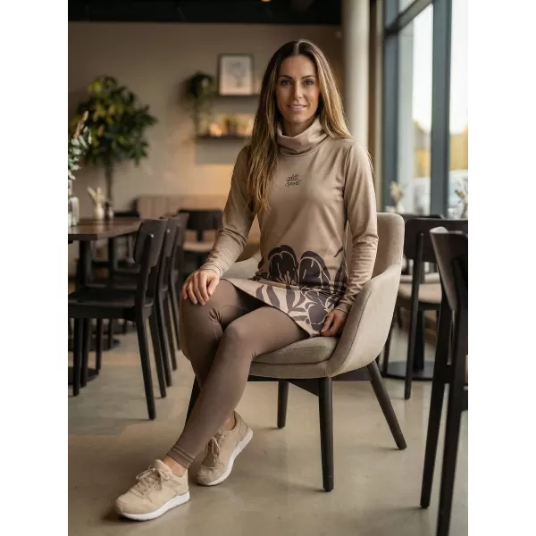  Ženska vrhunska produžena majica ALTISPORT VOJ/ALW0107MI06 SMEĐA 