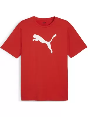 Muški dres PUMA TEAMRISE LOGO JERSEY COTTON 658705_01 PUMA CRVENA/PUMA BIJELA