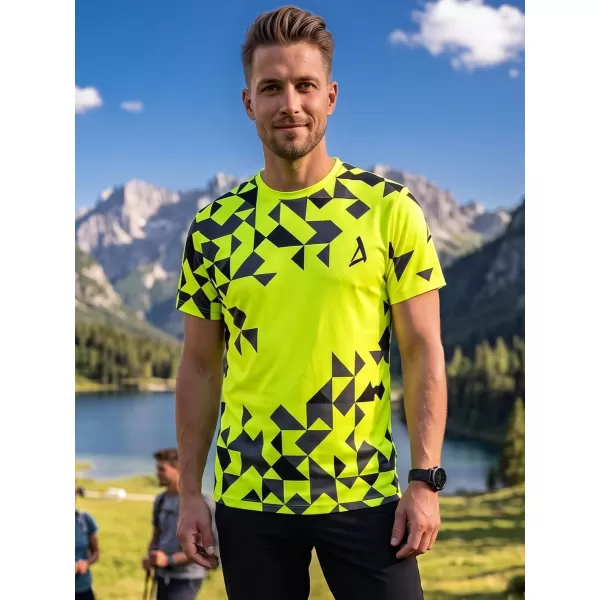  Muška premium funkcionalna majica ALTISPORT VOJ/ALM108TR01 NEON ŽUTA 