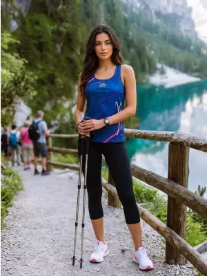 Ženska premium funkcionalna majica bez rukava ALTISPORT VOJ/ALW082TIL01 TAMNOPLAVA