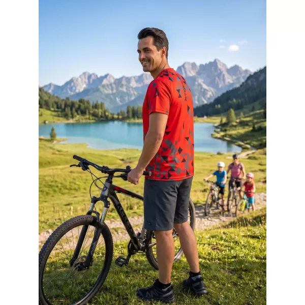  Muška premium funkcionalna majica ALTISPORT VOJ/ALM108TR01 CRVENA 