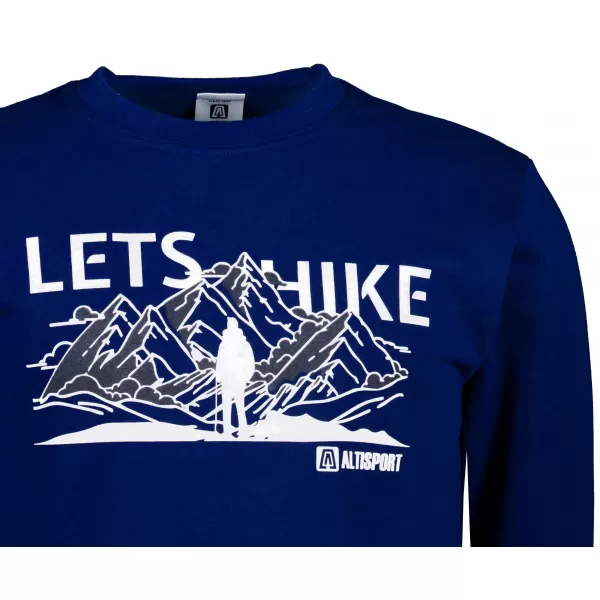  Muški sweatshirt ALTISPORT ALM190406 PONOĆNO PLAVA 