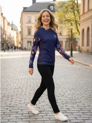 Ženska vrhunska funkcionalna majica ALTISPORT VOJ/ALW063MI01 TAMNOLJUBIČASTA