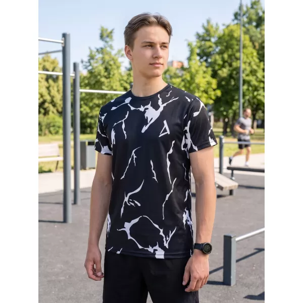  Muška premium funkcionalna majica ALTISPORT VOJ/ALM052TR01 CRNA 