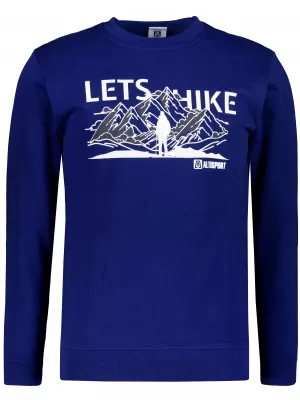 Muški sweatshirt ALTISPORT ALM190406 PONOĆNO PLAVA