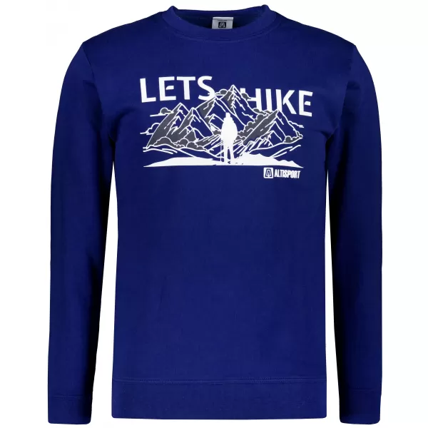  Muški sweatshirt ALTISPORT ALM190406 PONOĆNO PLAVA 