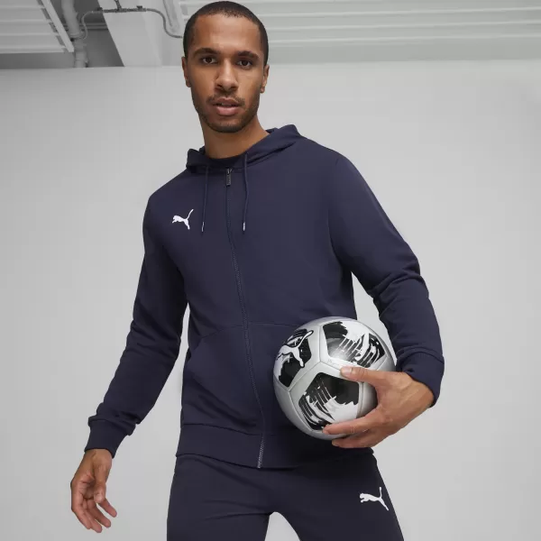  Muška dukserica PUMA TEAMGOAL CASUALS HOODED JACK 658595_06 PUMA MORNARICA/PUMA BIJELA 