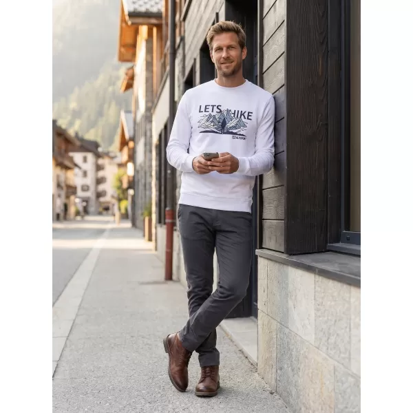  Muški sweatshirt ALTISPORT ALM190406 BIJELA 