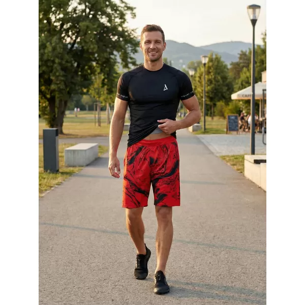  Muške premium funkcionalne kratke hlače ALTISPORT VOJ/ALM071KRA01 CRVENA 