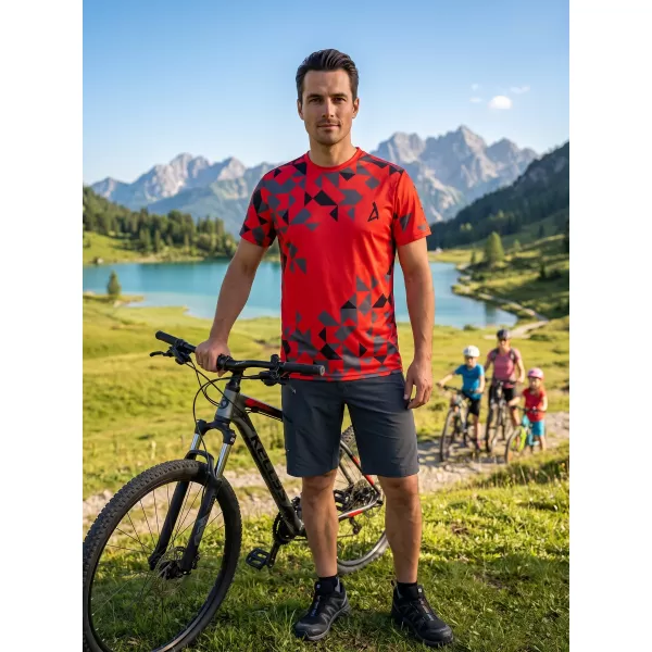  Muška premium funkcionalna majica ALTISPORT VOJ/ALM108TR01 CRVENA 