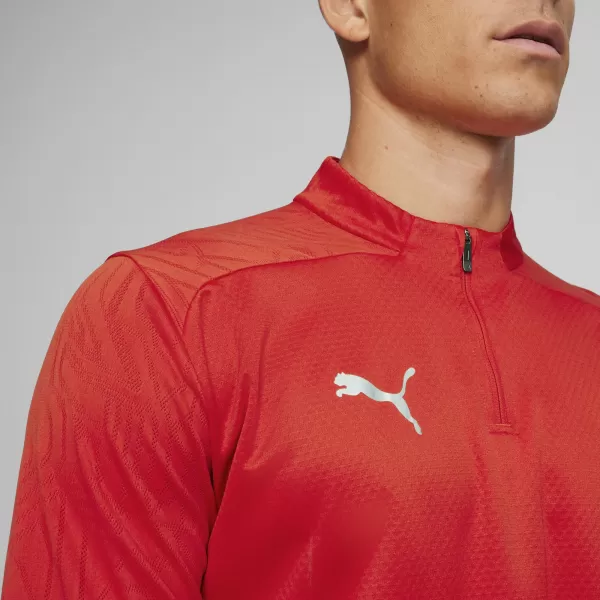  Košulja PUMA TEAMFINAL TRAINING 1/4 ZIP T 658551_01 PUMA RED/PUMA SILVER 