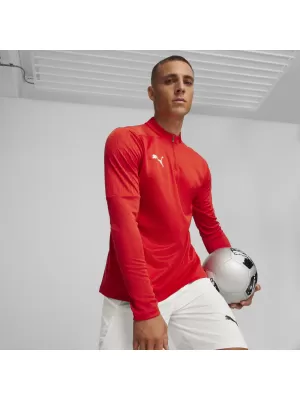Košulja PUMA TEAMFINAL TRAINING 1/4 ZIP T 658551_01 PUMA RED/PUMA SILVER