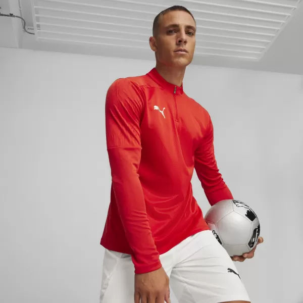  Košulja PUMA TEAMFINAL TRAINING 1/4 ZIP T 658551_01 PUMA RED/PUMA SILVER 
