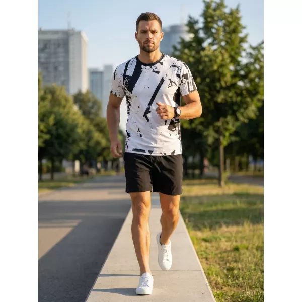 Muška premium funkcionalna majica ALTISPORT VOJ/ALM079TR01 CRNO-BIJELO 