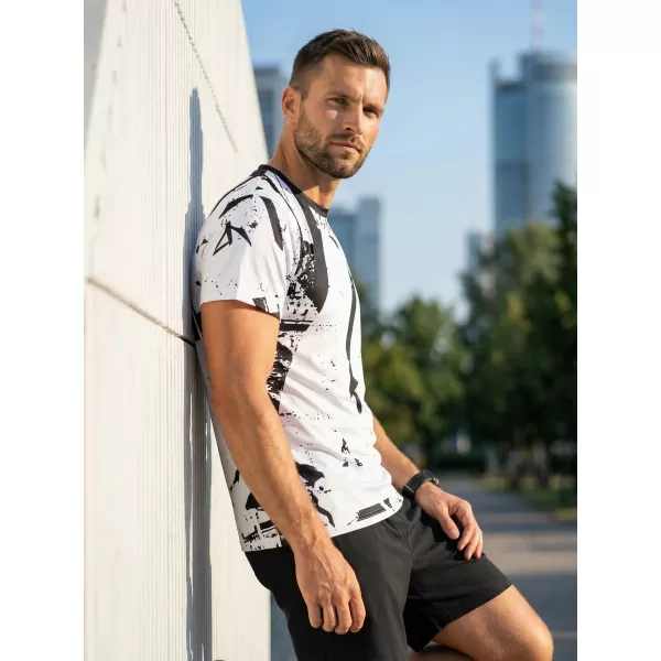  Muška premium funkcionalna majica ALTISPORT VOJ/ALM079TR01 CRNO-BIJELO 