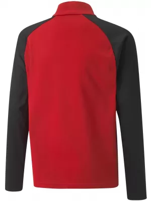 Dječja dukserica PUMA TEAMLIGA 1/4 ZIP TOP JR 657237_01 PUMA CRVENA/PUMA CRNA