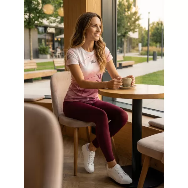  Ženska premium funkcionalna majica ALTISPORT VOJ/ALW083TR01 BIJELO RUŽIČASTO 
