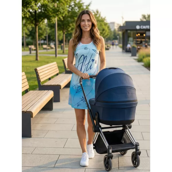  Ženska premium funkcionalna haljina ALTISPORT VOJ/ALW083SAT01 BIJELO PLAVA 