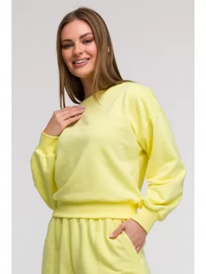 Ženski sweatshirt BEWEAR B293 LIMUN