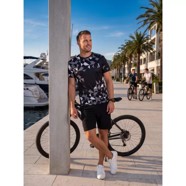  Muška premium funkcionalna majica ALTISPORT VOJ/ALM108TR01 CRNA 
