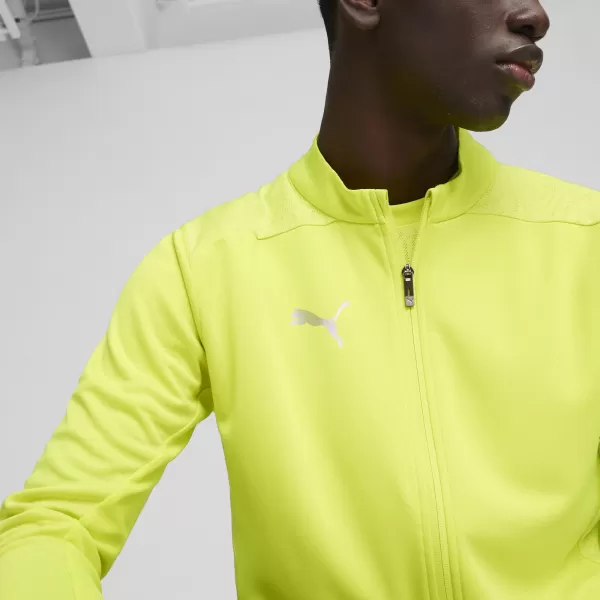  Jakna PUMA TEAMFINAL TRAINING JACKET 658554_30 ELECTRIC LIME/ ELEKTRIČNA VAPNA/PUMA SREBRO 