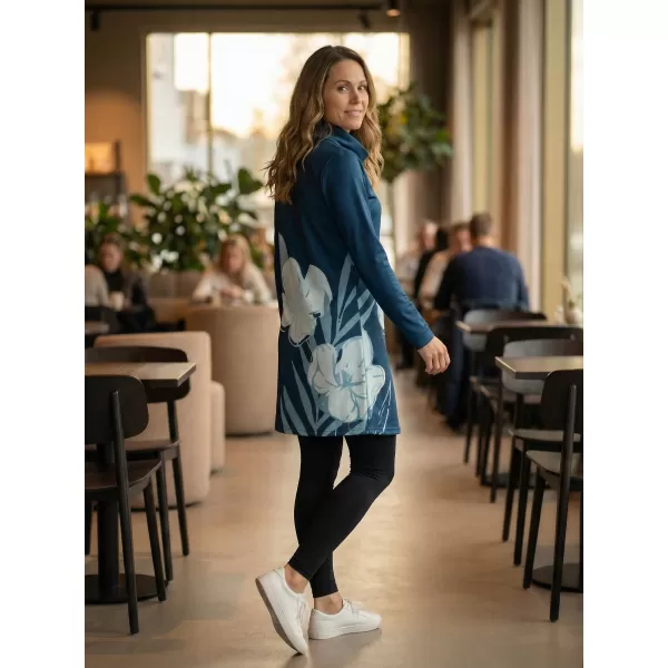  Ženska vrhunska produžena majica ALTISPORT VOJ/ALW0107MI06 PLAVA 