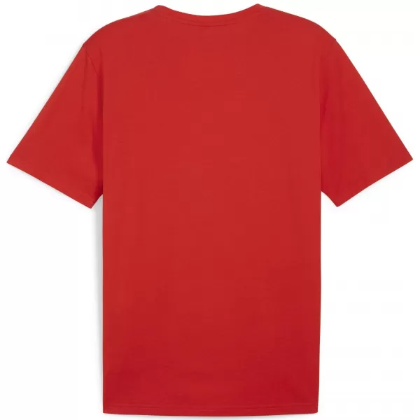  Košulja PUMA TEAMRISE LOGO JERSEY COTTON 658705_01 PUMA CRVENA/PUMA BIJELA 