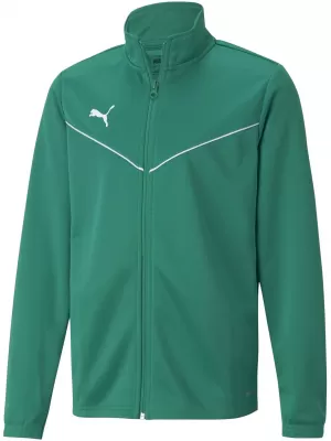 Jakna PUMA TEAMRISE TRG POLY JACKET JR 657393_05 PEPPER GREEN/ PAPRIKA ZELENA/PUMA BIJELA