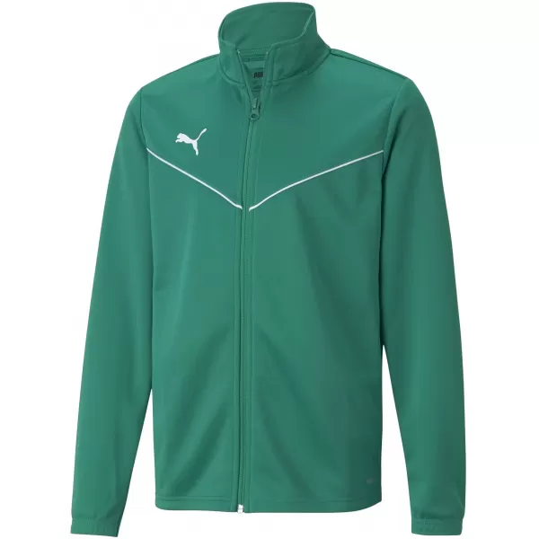  Jakna PUMA TEAMRISE TRG POLY JACKET JR 657393_05 PEPPER GREEN/ PAPRIKA ZELENA/PUMA BIJELA 
