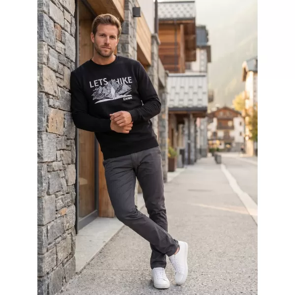  Muški sweatshirt ALTISPORT ALM190406 CRNA 