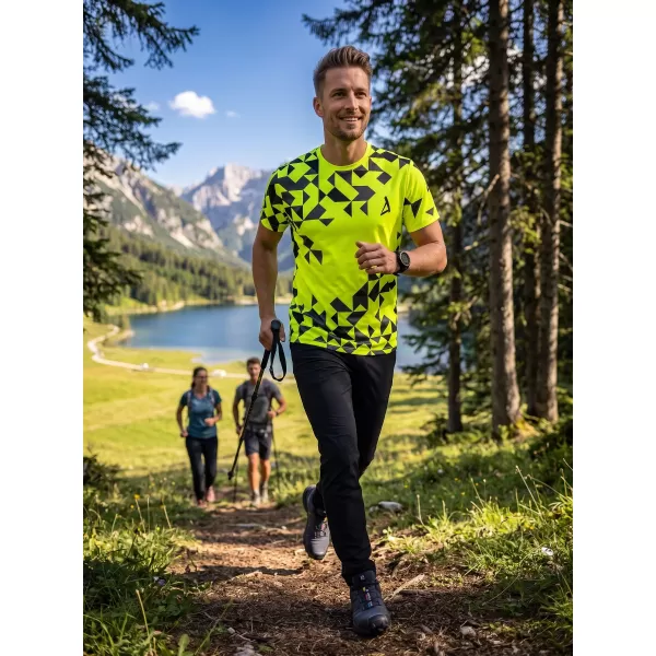  Muška premium funkcionalna majica ALTISPORT VOJ/ALM108TR01 NEON ŽUTA 