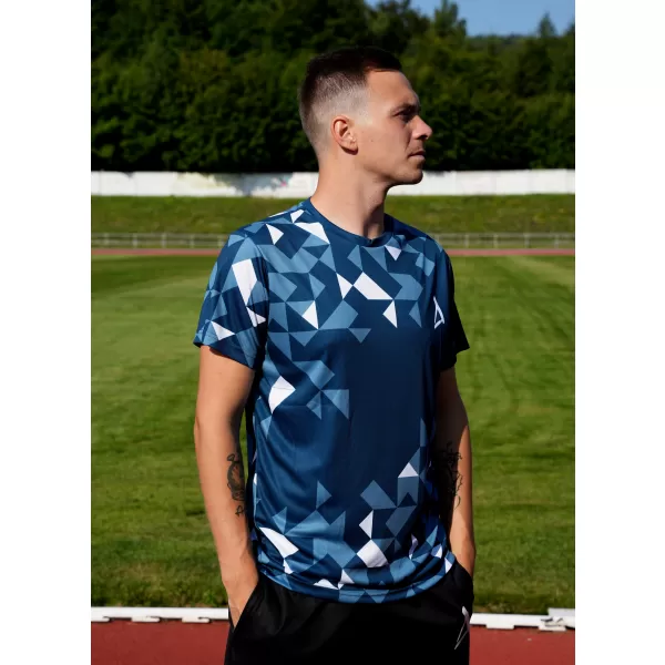  Muška premium funkcionalna majica ALTISPORT VOJ/ALM108TR01 TAMNO-BIJELA 