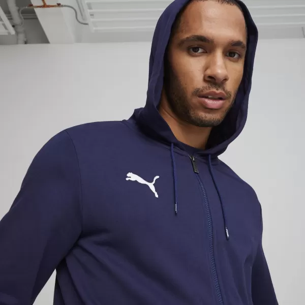  Muška dukserica PUMA TEAMGOAL CASUALS HOODED JACK 658595_06 PUMA MORNARICA/PUMA BIJELA 