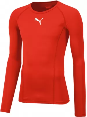 T -majica PUMA LIGA BASELAYER TEE LS JR 655921_01 PUMA RED
