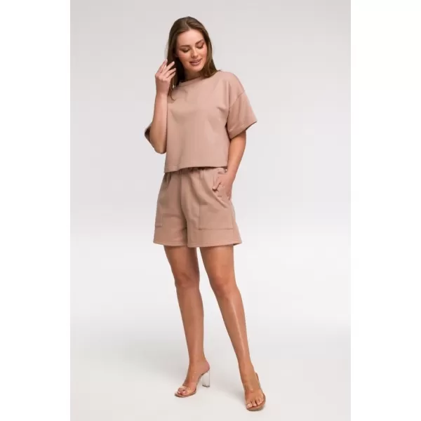  Ženski sweatshirt BEWEAR B294 MOKA 