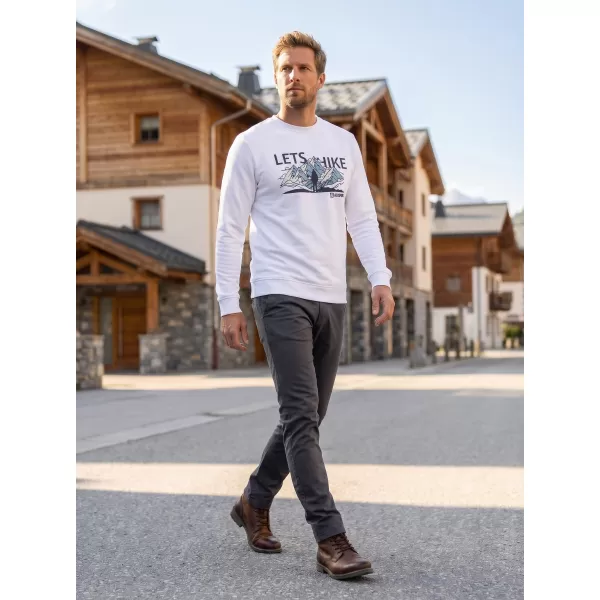  Muški sweatshirt ALTISPORT ALM190406 BIJELA 