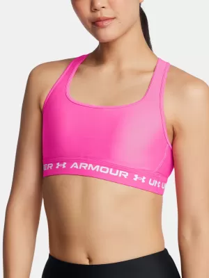 Ženski grudnjak UNDER ARMOUR CROSSBACK MID BRA 1361034-656 RUŽIČASTA