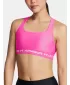 Ženski grudnjak UNDER ARMOUR CROSSBACK MID BRA 1361034-656 RUŽIČASTA