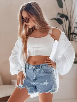Ženske kratke hlače DSTREET MOONSTAR SY0471 PLAVI