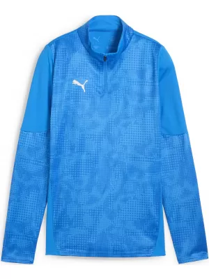 Ženska jakna PUMA TEAMCUP TRAINING 1/4 ZIP TOP 659173_02 ELECTRO ROYAL/ ELECTRO ROYAL/PUMA SILVER