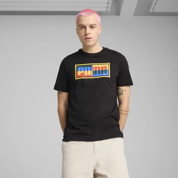 Košulja PUMA GRAPHICS BOX TEE 684827_01 PUMA CRNA 