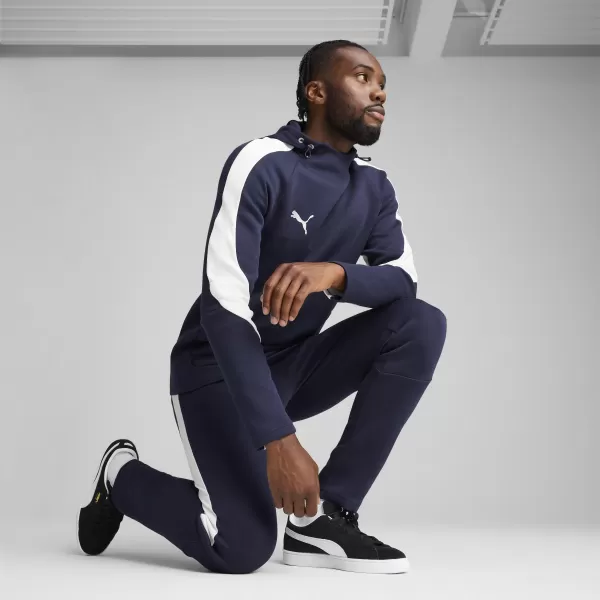  Muška dukserica PUMA TEAMEVOSTRIPE HOODY 659954_06 PUMA MORNARICA/PUMA SREBRO 