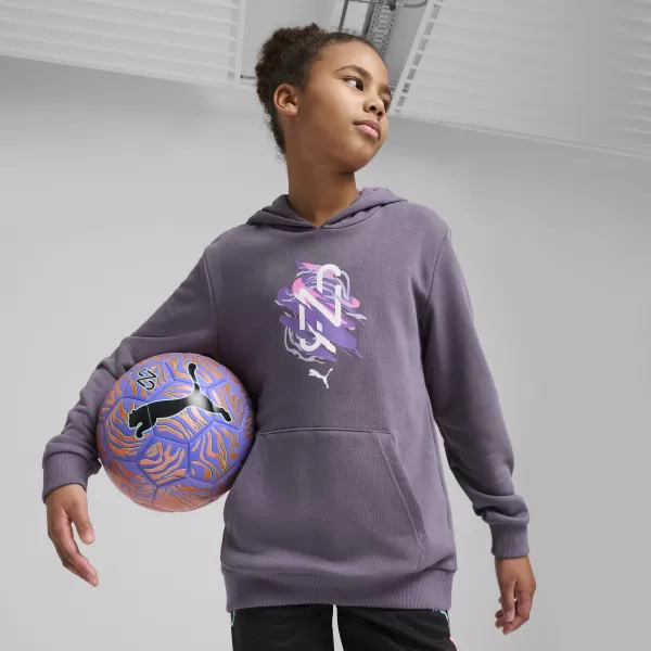 Dječja dukserica PUMA NEYMAR JR CREATIVITYHOODIEJR 660100_01 LJUBIČASTI UGLJEN 