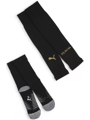 Nogometne čarape PUMA TEAM SKS PLAIN SOCKS PROMO 775221_06 PUMA CRNO/MAT PUMA ZLATO