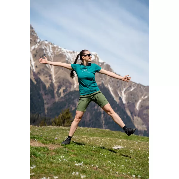  Ženske vanjske kratke hlače NORDBLANC HUES NBSPL8194 ZELENI DAN 
