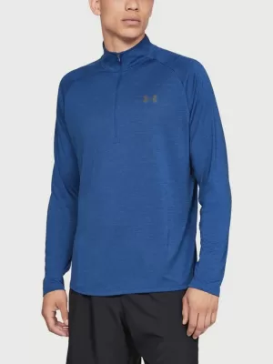 Muška majica kratkih rukava UNDER ARMOUR TECH 1/2 ZIP 2.0 1328495-400 PLAVA