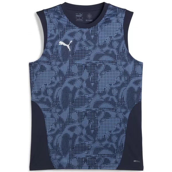  Muški dres PUMA TEAMCUP TRAINING SL JERSEY 659168_06 PUMA MORNARICA/PUMA SREBRO 