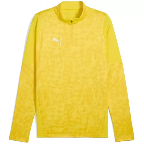  Muška dukserica PUMA TEAMCUP TRAINING 1/4 ZIP TOP 659164_07 FASTER YELLOW/ BRŽE ŽUTO/PUMA SREBRO 