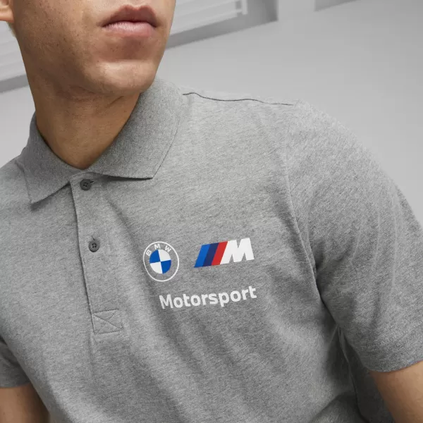  Muška marka s ovratnikom PUMA BMW MMS ESS POLO 621312_03 SREDNJE SIVO ODVJETNIK 