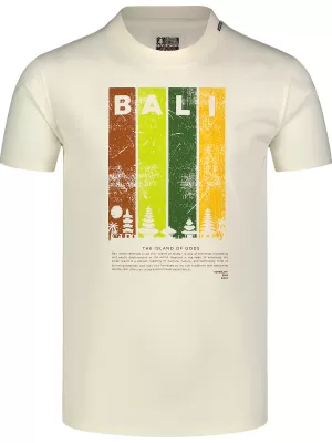 Muška majica kratkih rukava NORBLANC NBSMT8153 KREM BIJELA Nordblanc